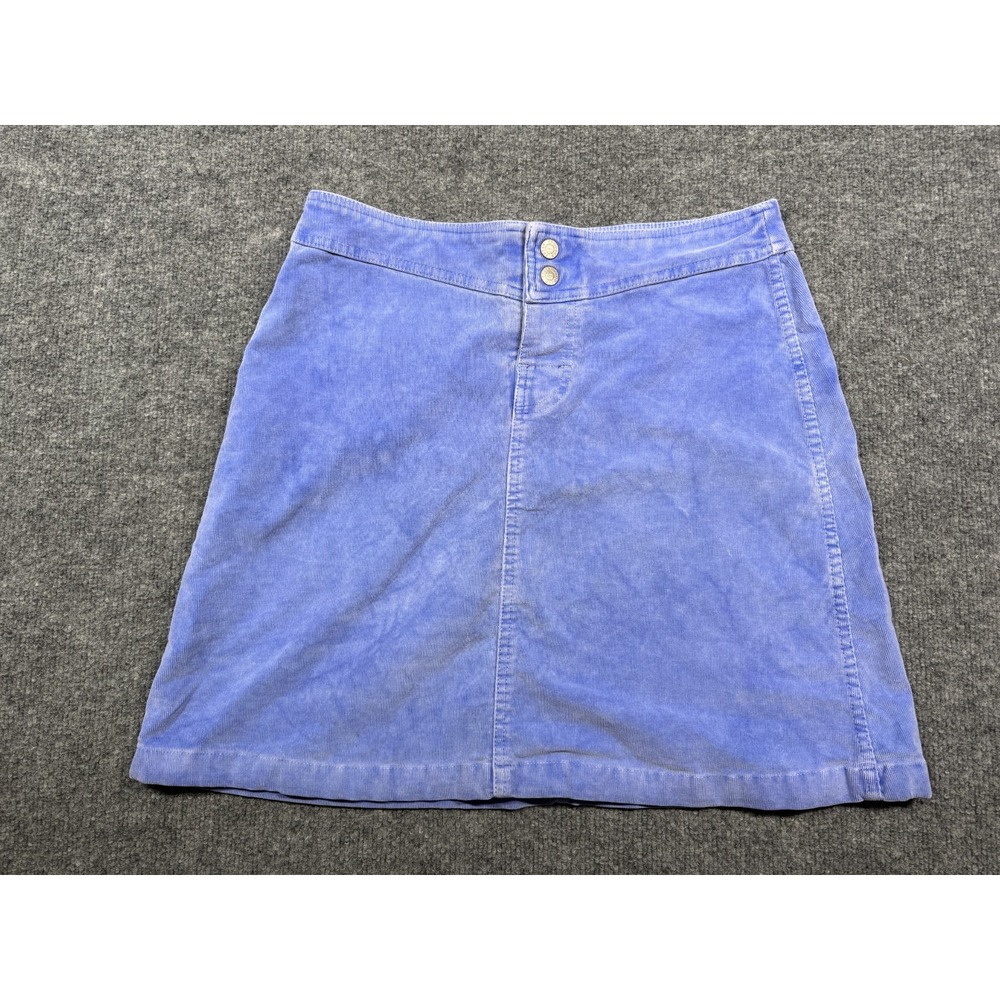 Fresh Produce Corduroy Mini Skirt Womens Small Light Blue Stretch Casual Summer
